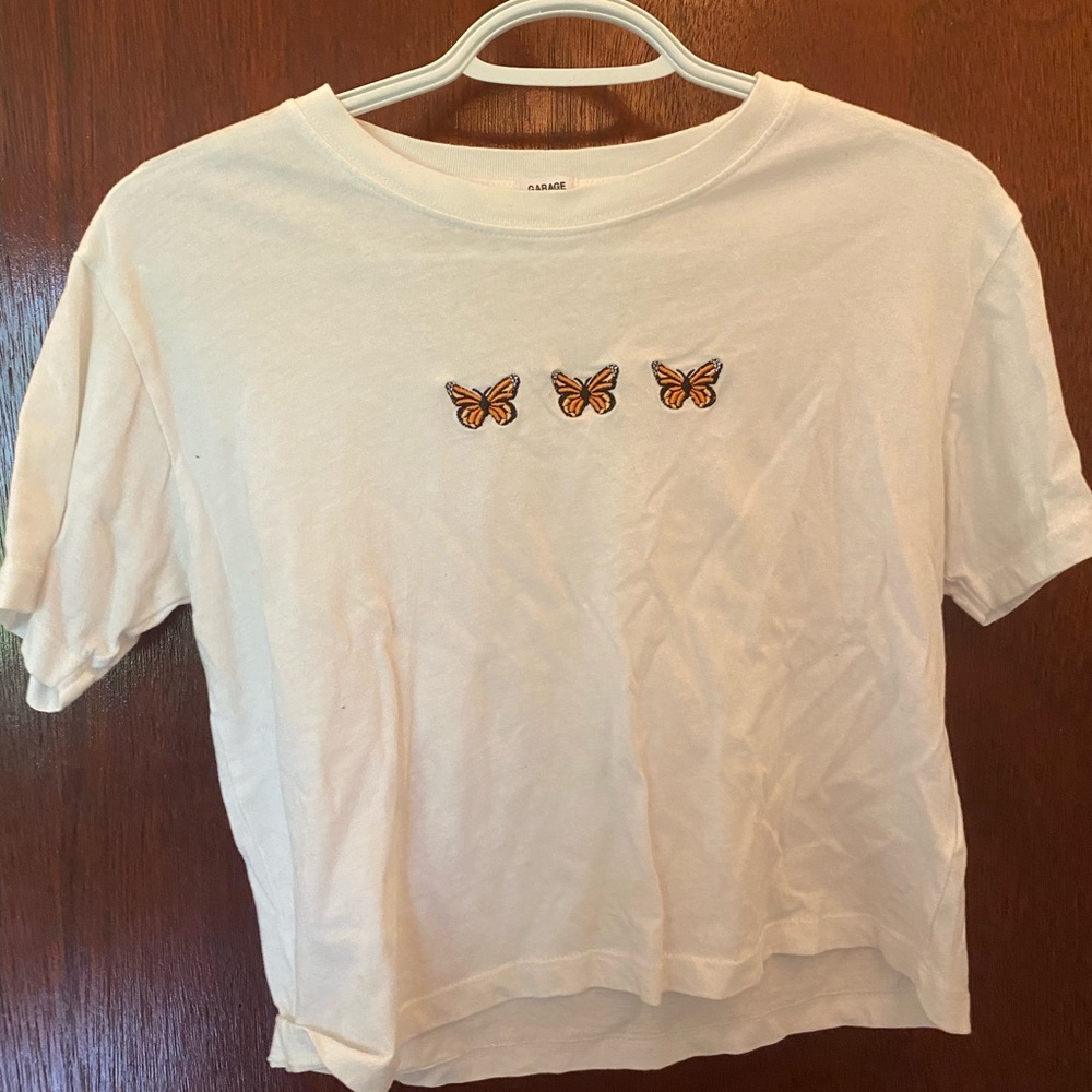 Butterfly crop top